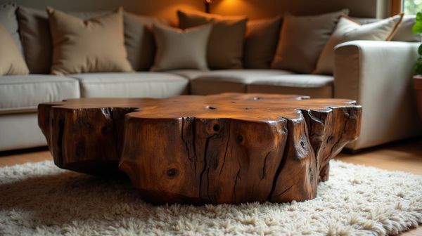 Apportez chaleur et authenticité avec une table basse en bois massif