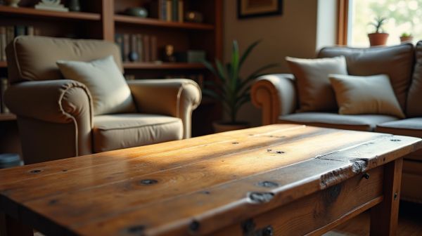 Apportez chaleur et authenticité avec une table basse en bois massif